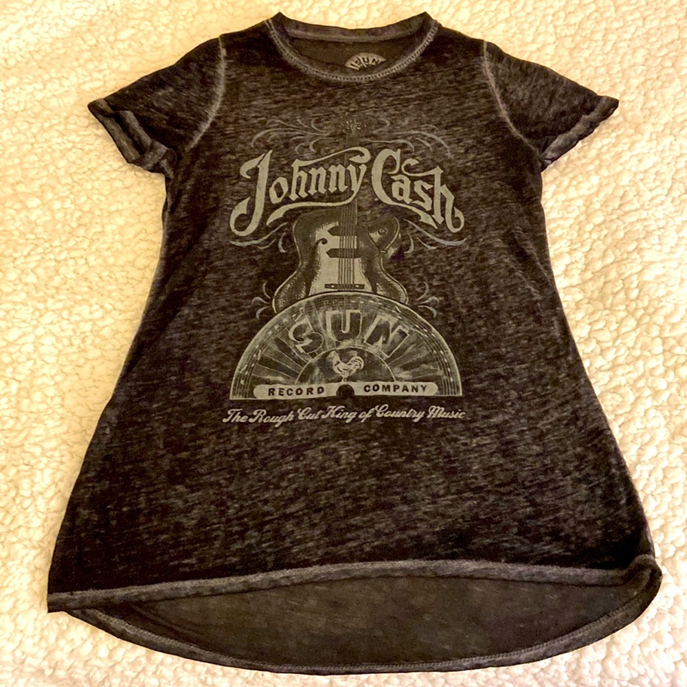 Faded black Johnny Cash shirt
